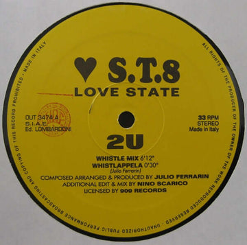 Love State - 2U Vinyl Vinly Record