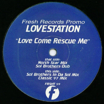 Lovestation - Love Come Rescue Me Vinyl Vinly Record