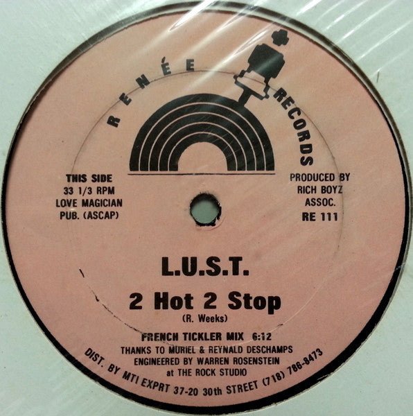L.U.S.T. - 2 Hot 2 Stop Vinyl