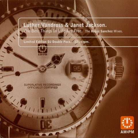 Luther Vandross & Janet Jackson - The Best Things In Life Are Free (The Roger Sanchez Mixes) Vinyl - Vinyl Record