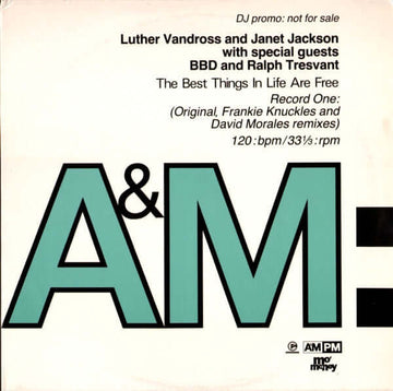 Luther Vandross & Janet Jackson With Special Guests Bell Biv Devoe & Ralph Tresvant - The Best Things In Life Are Free Vinyl Vinly Record