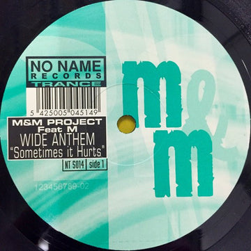M & M Project - Wide Anthem (Sometimes It Hurts) Vinyl Vinly Record