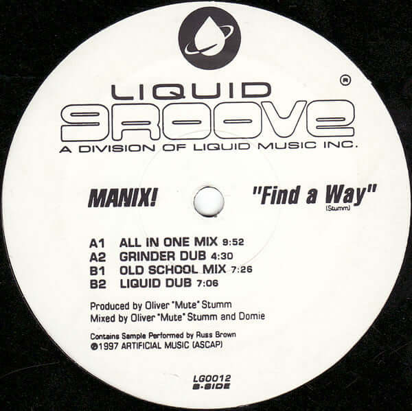 Manix! - Find A Way Vinyl