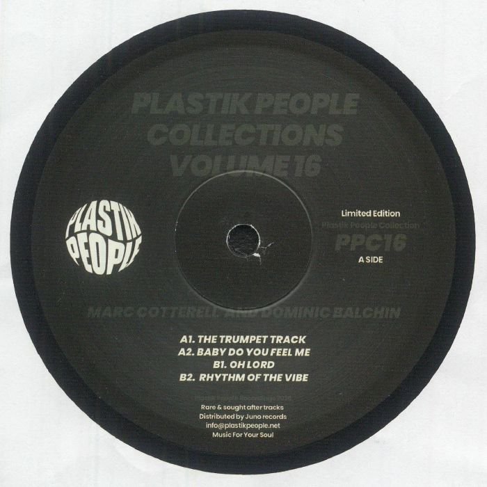 Marc Cotterell / Dominic Balchin - Plastik People Collections Vol 16 Vinyl