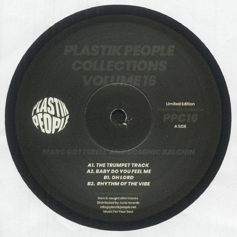 Marc Cotterell / Dominic Balchin - Plastik People Collections Vol 16 Vinyl - Vinyl Record