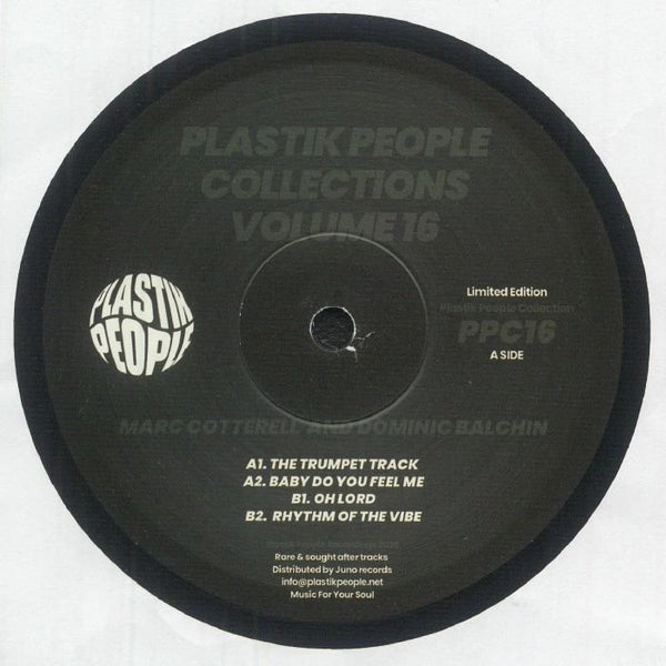 Marc Cotterell / Dominic Balchin - Plastik People Collections Vol 16 Vinyl