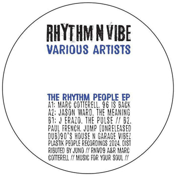 Marc Cotterell / Jason Ward / J Erazo / Paul French - The Rhythm People EP Vinyl Vinly Record
