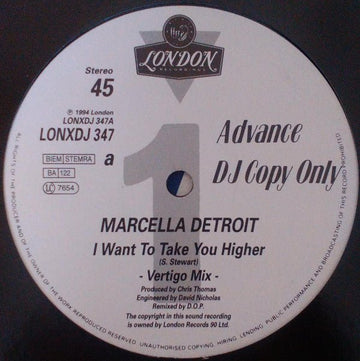 Marcella Detroit - I Want To Take You Higher Vinyl Vinly Record