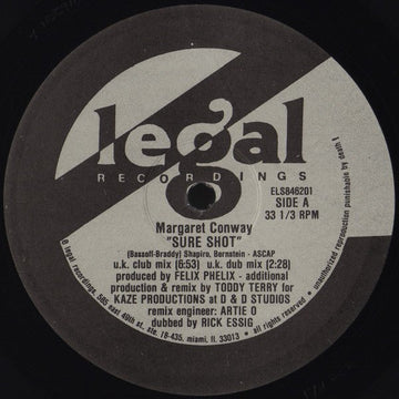 Margaret Conway - Sure Shot Vinyl Vinly Record