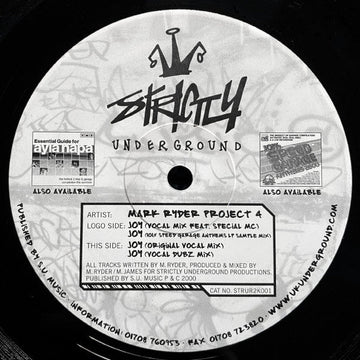 Mark Ryder Project 4 - Joy Vinyl Vinly Record