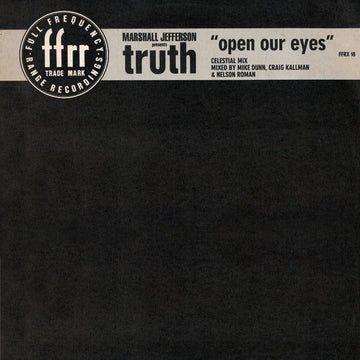 Marshall Jefferson Presents Truth - Open Our Eyes Vinyl Vinly Record