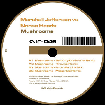 Marshall Jefferson Vs. Noosa Heads - Mushrooms Vinyl Vinly Record