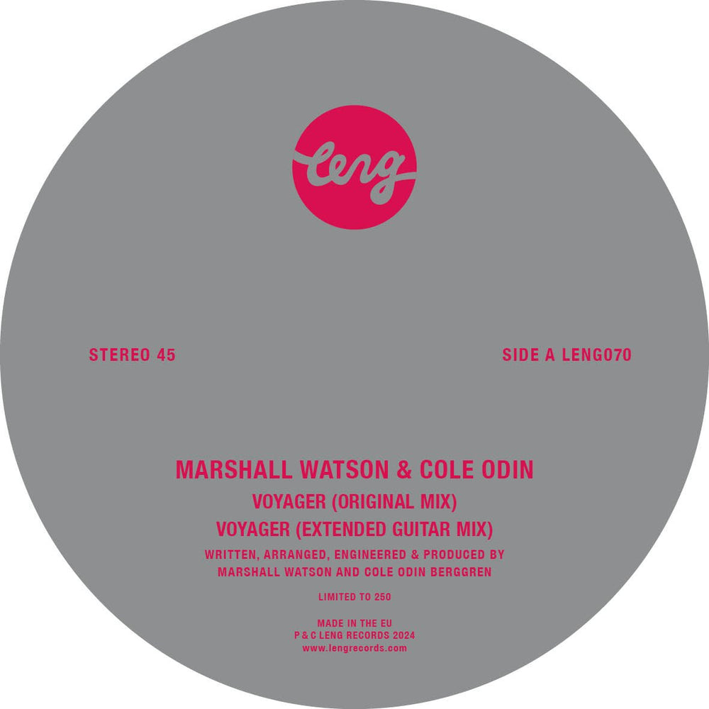 Marshall Watson & Cole Odin - Voyager Vinyl