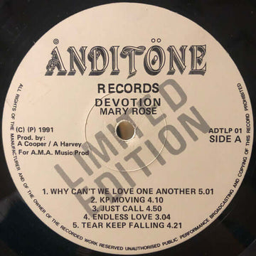 Mary Rose - Devotion Vinyl Vinly Record