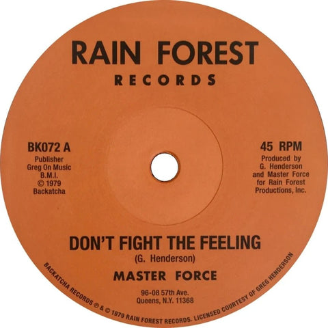 Master Force - Don't Fight The Feeling / Hey Girl Vinyl - Vinyl Record