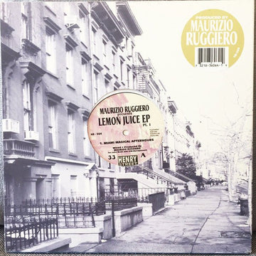 Maurizio Ruggiero - Lemon Juice EP Pt.1 Vinyl Vinly Record