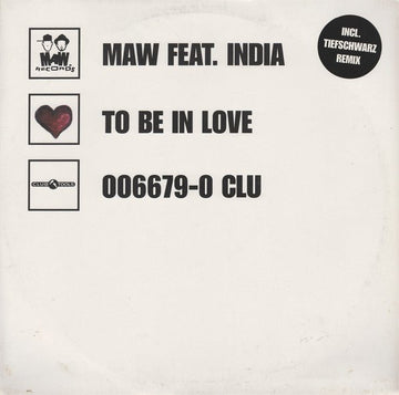 MAW Feat. India - To Be In Love Vinyl Vinly Record