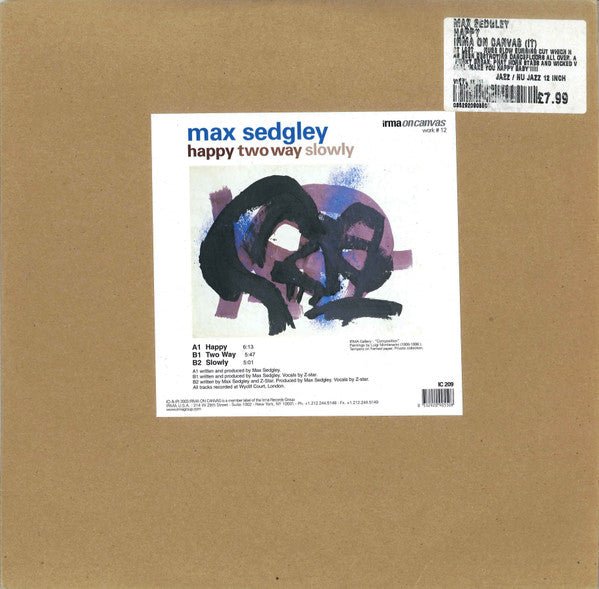 Max Sedgley - Happy / Two Way / Slowly Vinyl