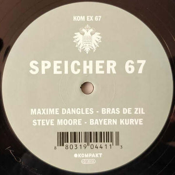 Maxime Dangles / Steve Moore - Speicher 67 Vinyl Vinly Record