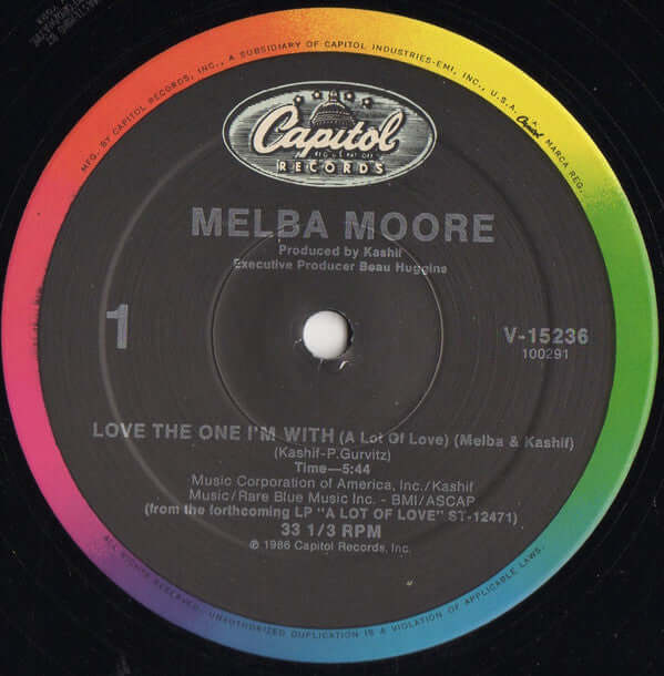 Melba Moore & Kashif - Love The One I'm With (A Lot Of Love) / Don't Go Away Vinyl