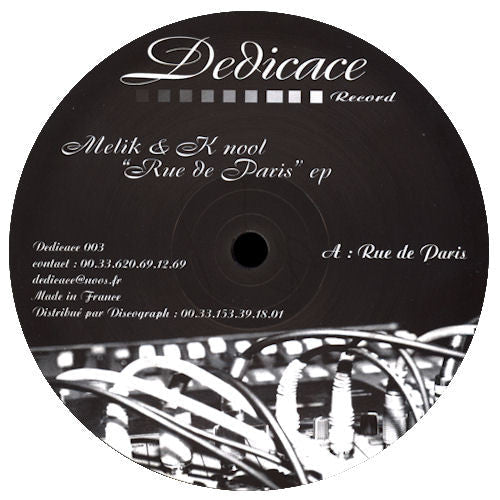 Melik & K Nool - Rue De Paris EP Vinyl