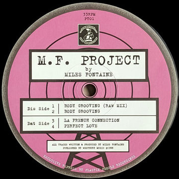 M.F. Project - Body Grooving Vinyl Vinly Record