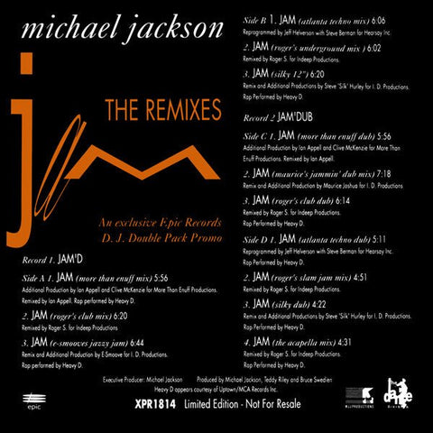 Michael Jackson - Jam (The Remixes) Vinyl - Vinyl Record