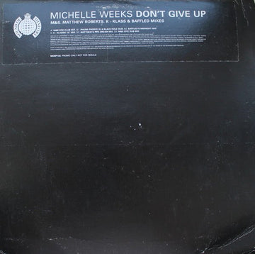 Michelle Weeks - Don't Give Up Vinyl Vinly Record