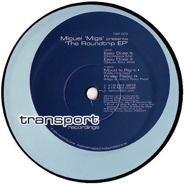 Miguel Migs - The Roundtrip EP Vinyl