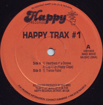 Mike Banks - Happy Trax  1 Vinyl Vinly Record
