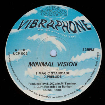 Minimal Vision - Minimal Vision Vinyl Vinly Record