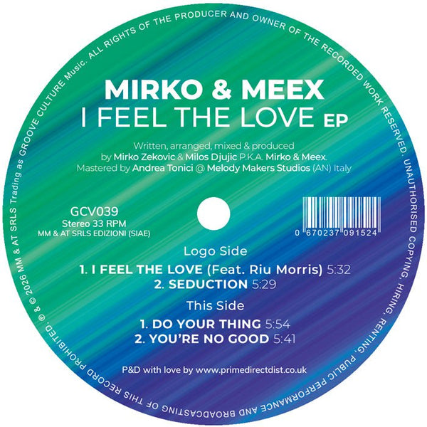 Mirko & Meex - I Feel The Love EP Vinyl
