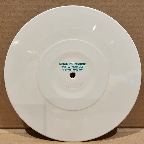 Moar - Sunshine Vinyl - Vinyl Record