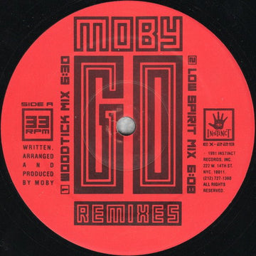 Moby - Go (Remixes) Vinyl Vinly Record