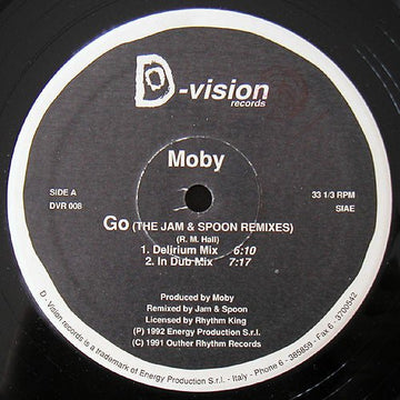 Moby - Go (Remixes) Vinyl Vinly Record