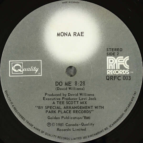 Mona Rae - Do Me Vinyl