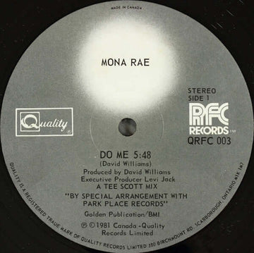 Mona Rae - Do Me Vinyl Vinly Record