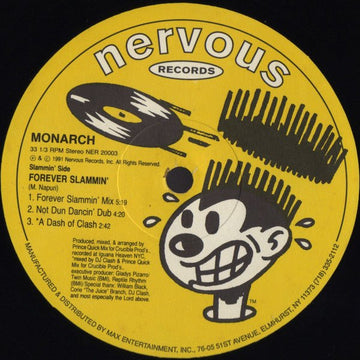 Monarch - Forever Slammin' / I'll Be Right There Vinyl Vinly Record