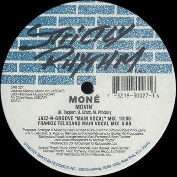 Moné - Movin' Vinyl Vinly Record