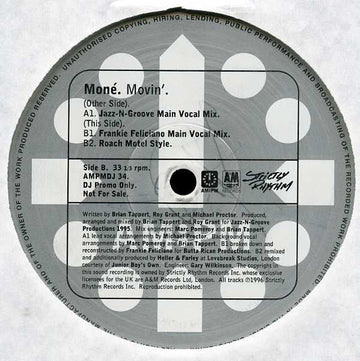 Moné - Movin' Vinyl Vinly Record