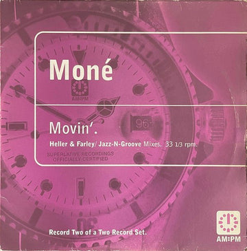 Moné - Movin' (Heller & Farley / Jazz - N - Groove Mixes) Vinyl Vinly Record