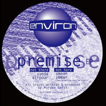 Morgan Geist - Premise EP Vinyl Vinly Record
