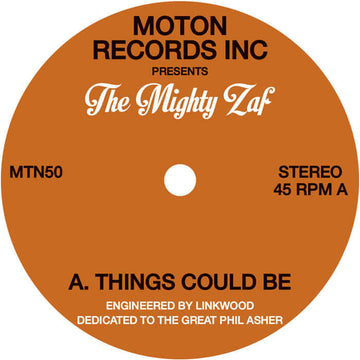Moton Records Inc Presents - The Mighty Zaf Vinyl Vinly Record