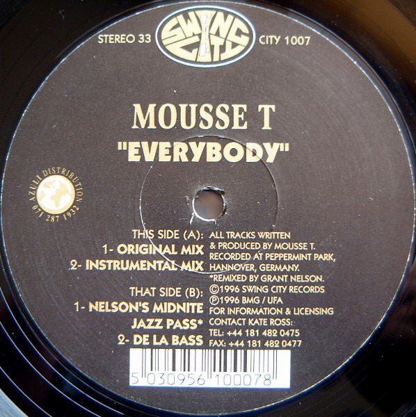 Mousse T - Everybody Vinyl