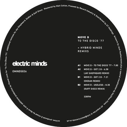 Move D - To The Disco '77 + Hybrid Minds Remixs Vinyl - Vinyl Record