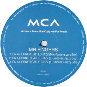 Mr. Fingers - On A Corner Called Jazz Vinyl Vinly Record