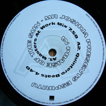 Mr. Joshua Presents Espiritu - In Praise Of The Sun Vinyl Vinly Record