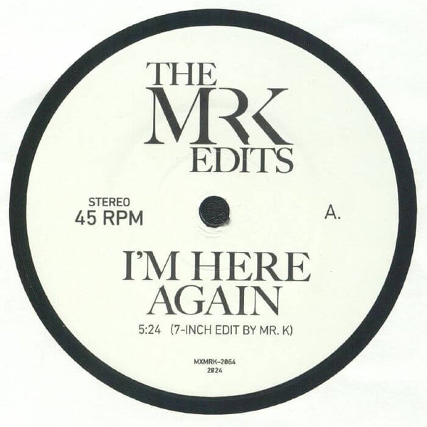 Mr K - I'm Here Again Vinyl