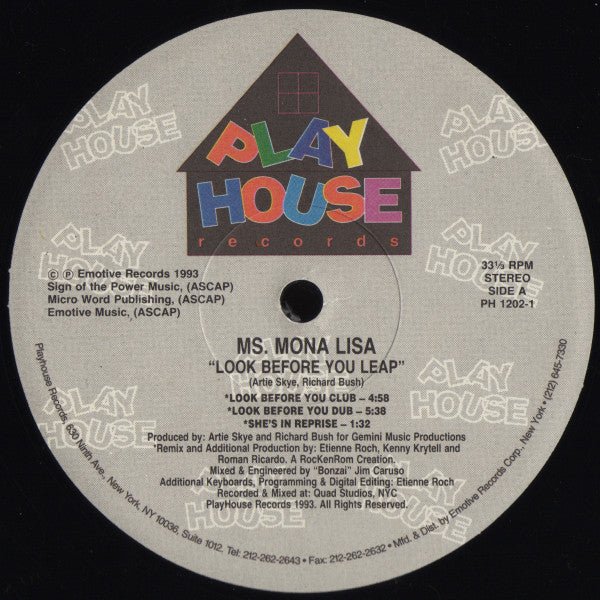 Ms. Mona Lisa - Look Before You Leap Vinyl