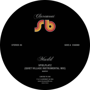 Mudd - Spielplatz (Quiet Village Remixes) (Ltd. 300 Copies) Vinyl Vinly Record